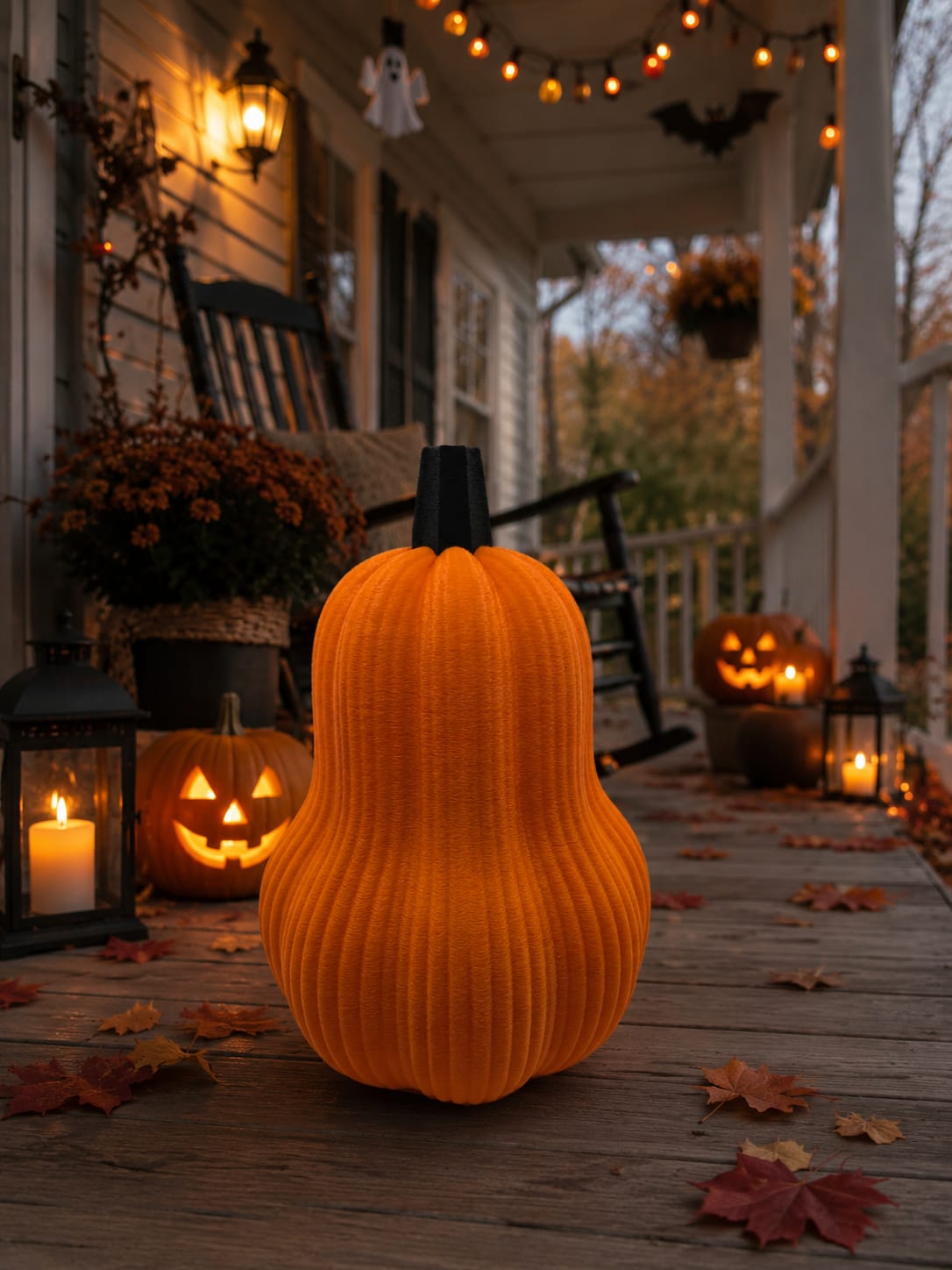 Deko Kürbis | Herbstdeko | 3D gedruckter Kürbis | Moderne Herbstdekoration | Halloween Deko | Tischdeko Herbst | Wohnzimmer Deko