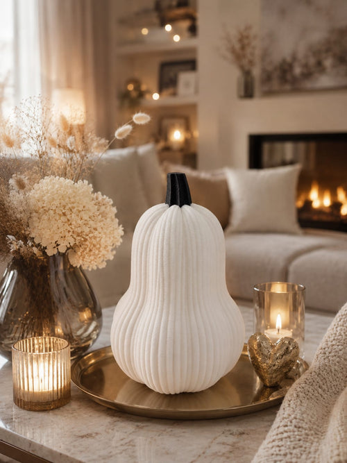 Deko Kürbis | Herbstdeko | 3D gedruckter Kürbis | Moderne Herbstdekoration | Halloween Deko | Tischdeko Herbst | Wohnzimmer Deko