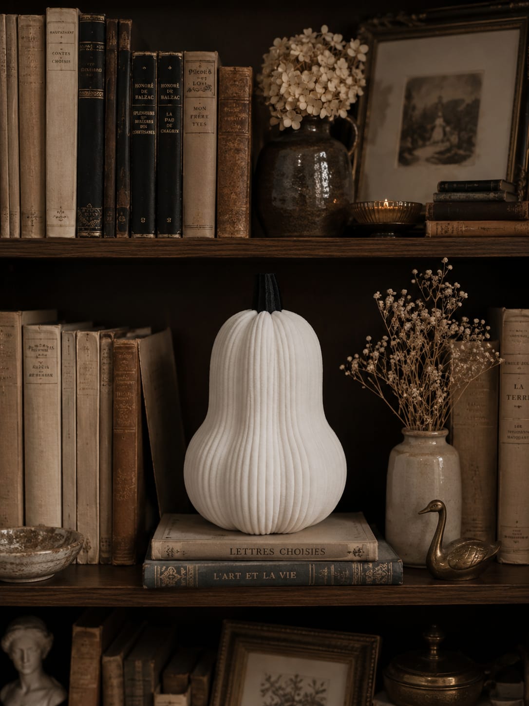 Deko Kürbis | Herbstdeko | 3D gedruckter Kürbis | Moderne Herbstdekoration | Halloween Deko | Tischdeko Herbst | Wohnzimmer Deko