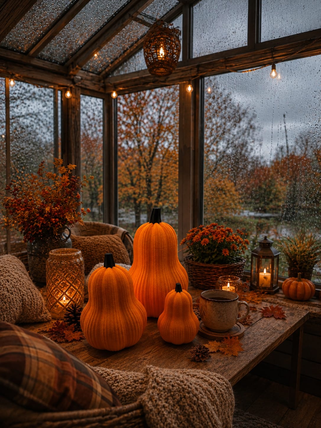 Deko Kürbis | Herbstdeko | 3D gedruckter Kürbis | Moderne Herbstdekoration | Halloween Deko | Tischdeko Herbst | Wohnzimmer Deko