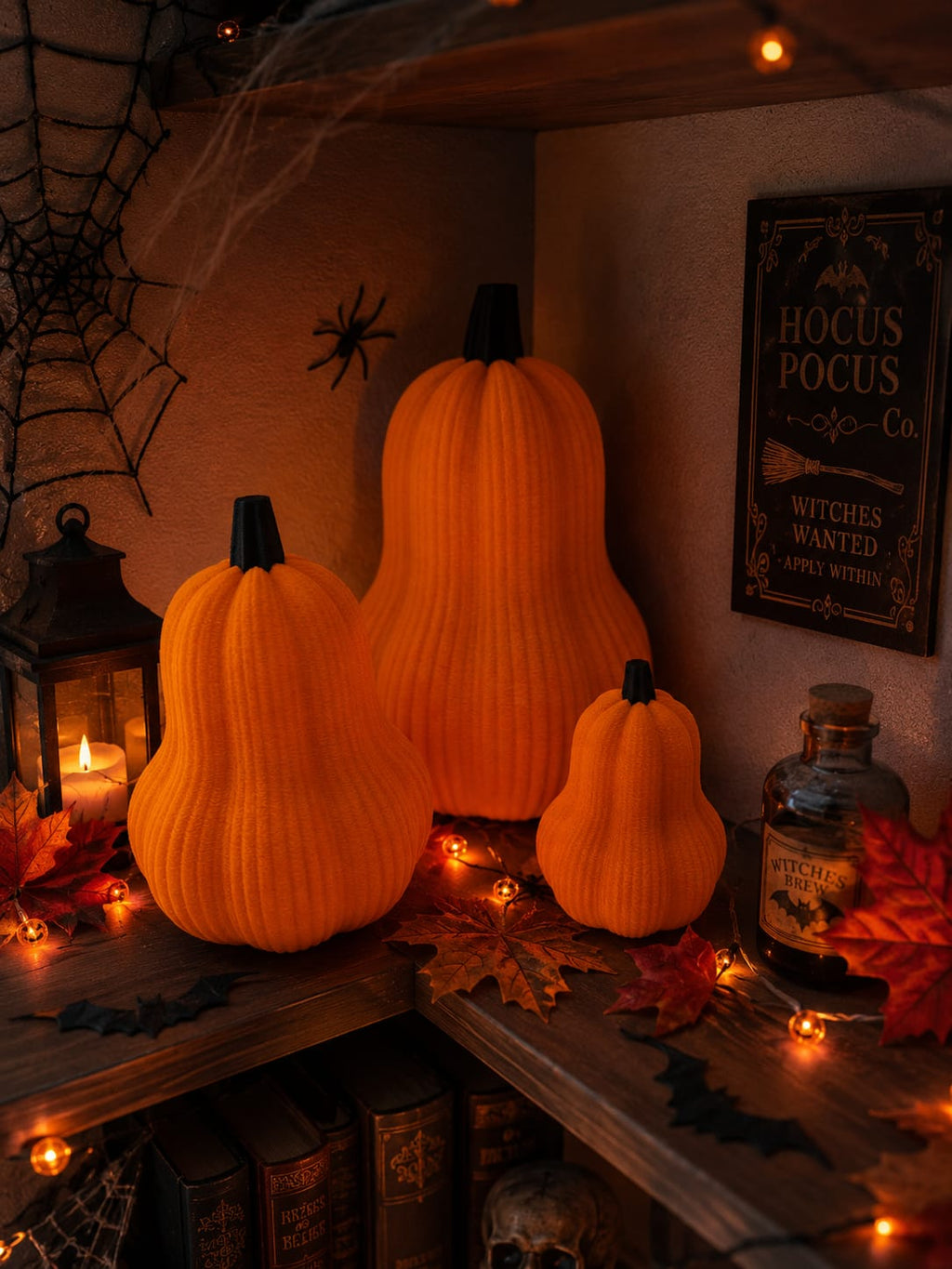 Deko Kürbis | Herbstdeko | 3D gedruckter Kürbis | Moderne Herbstdekoration | Halloween Deko | Tischdeko Herbst | Wohnzimmer Deko