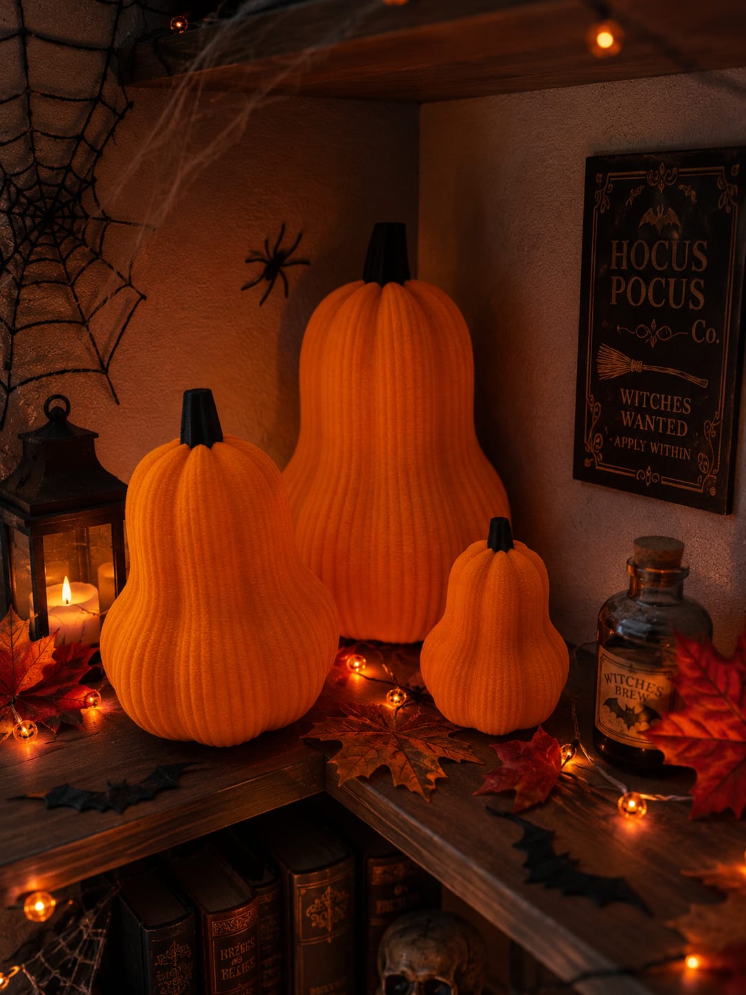 Deko Kürbis | Herbstdeko | 3D gedruckter Kürbis | Moderne Herbstdekoration | Halloween Deko | Tischdeko Herbst | Wohnzimmer Deko