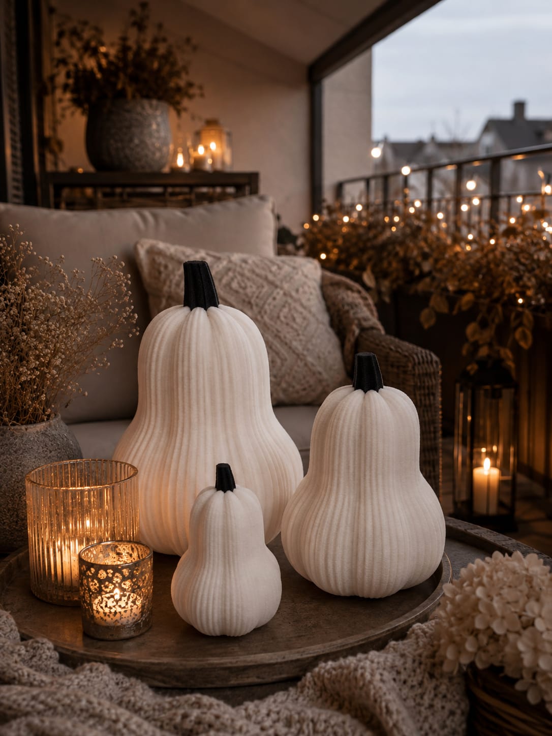 Deko Kürbis | Herbstdeko | 3D gedruckter Kürbis | Moderne Herbstdekoration | Halloween Deko | Tischdeko Herbst | Wohnzimmer Deko