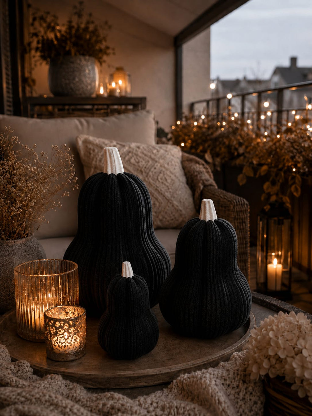 Deko Kürbis | Herbstdeko | 3D gedruckter Kürbis | Moderne Herbstdekoration | Halloween Deko | Tischdeko Herbst | Wohnzimmer Deko