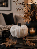 Moderner Deko Kürbis | Stilvolle Herbstdeko | 3D Druck Kürbis | Herbst Tischdeko | Wohnzimmer Deko | Minimalistische Halloween Deko