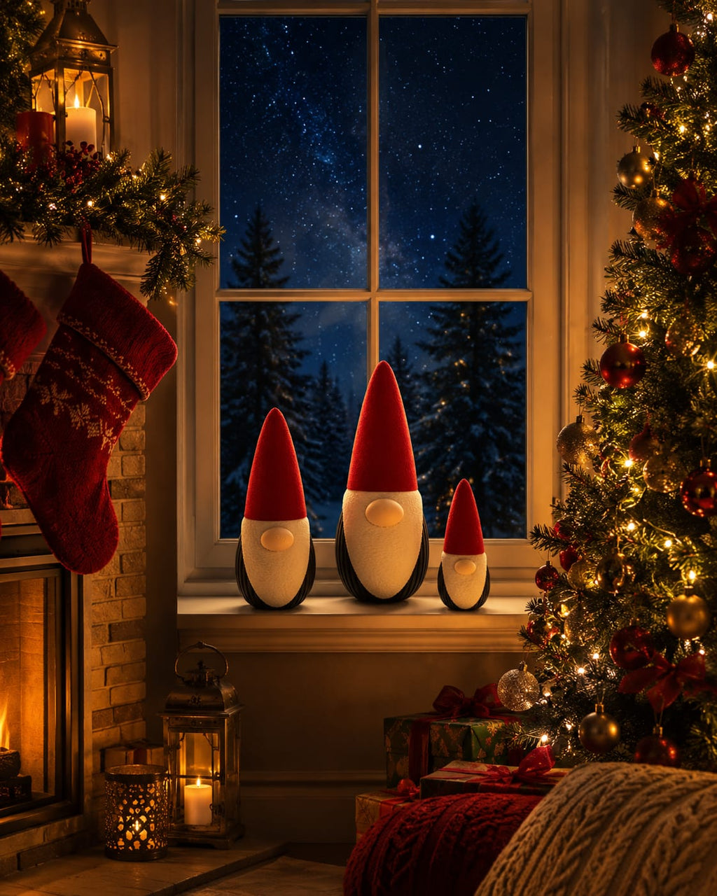3er Set Weihnachtswichtel mit Geheimfach | Wichtel Weihnachtsdeko | Geldgeschenk Weihnachten | Farben wählbar