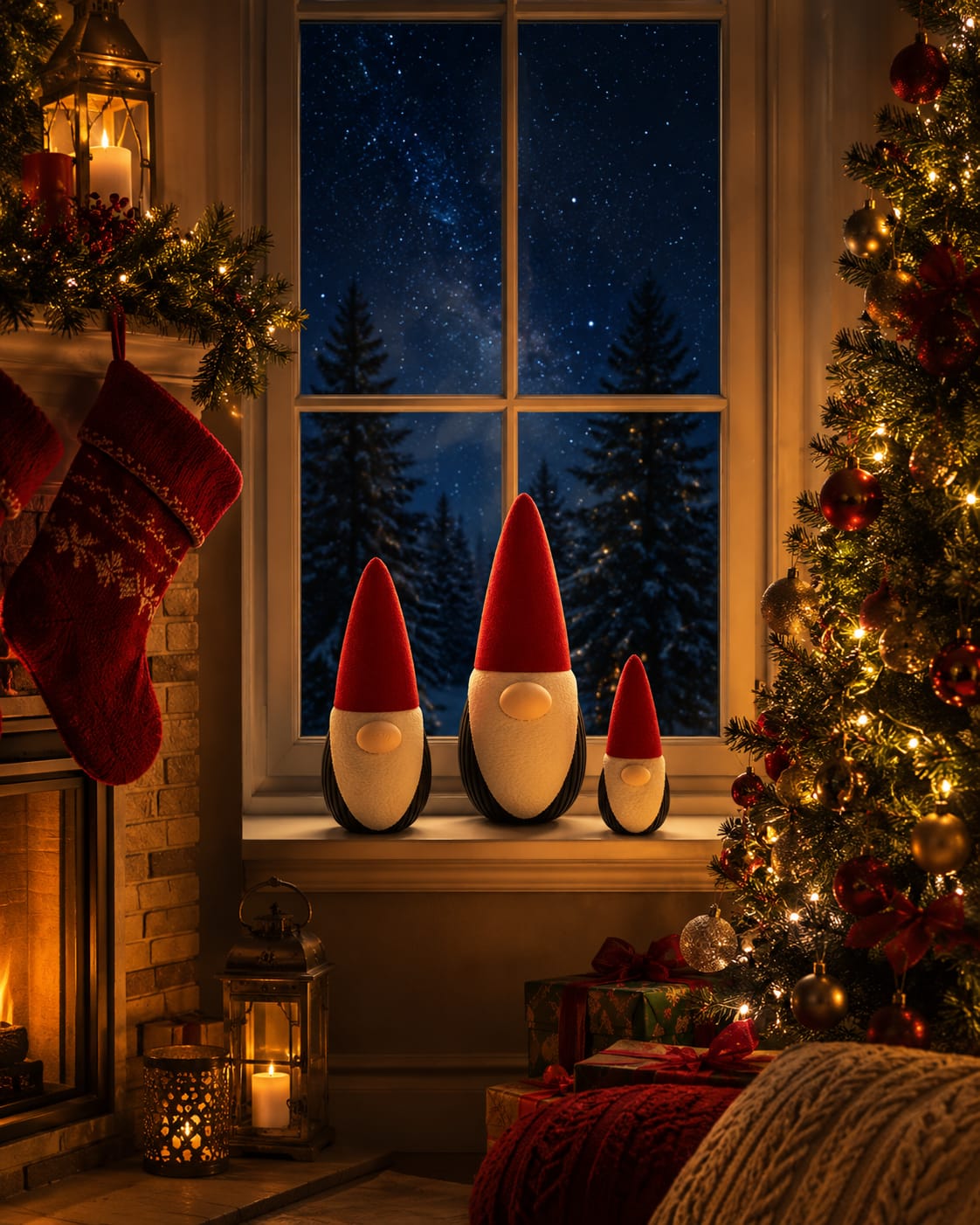 3er Set Weihnachtswichtel mit Geheimfach | Wichtel Weihnachtsdeko | Geldgeschenk Weihnachten | Farben wählbar