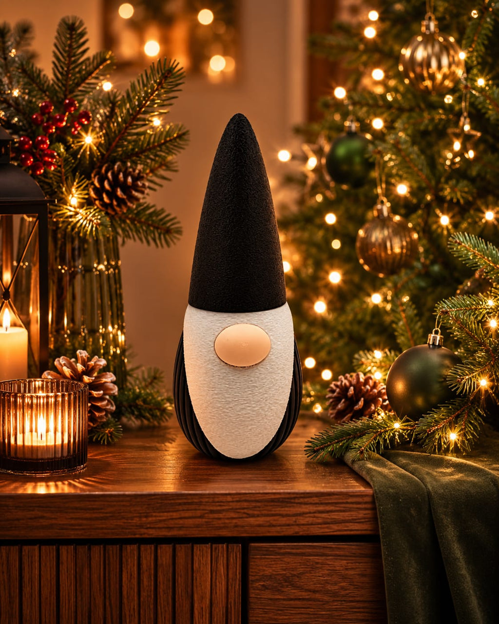 Weihnachtswichtel mit Geheimfach | Wichtel Deko 3D-Druck | abschraubbarer Hut | Geschenkidee Weihnachten | verschiedene Größen und Farben
