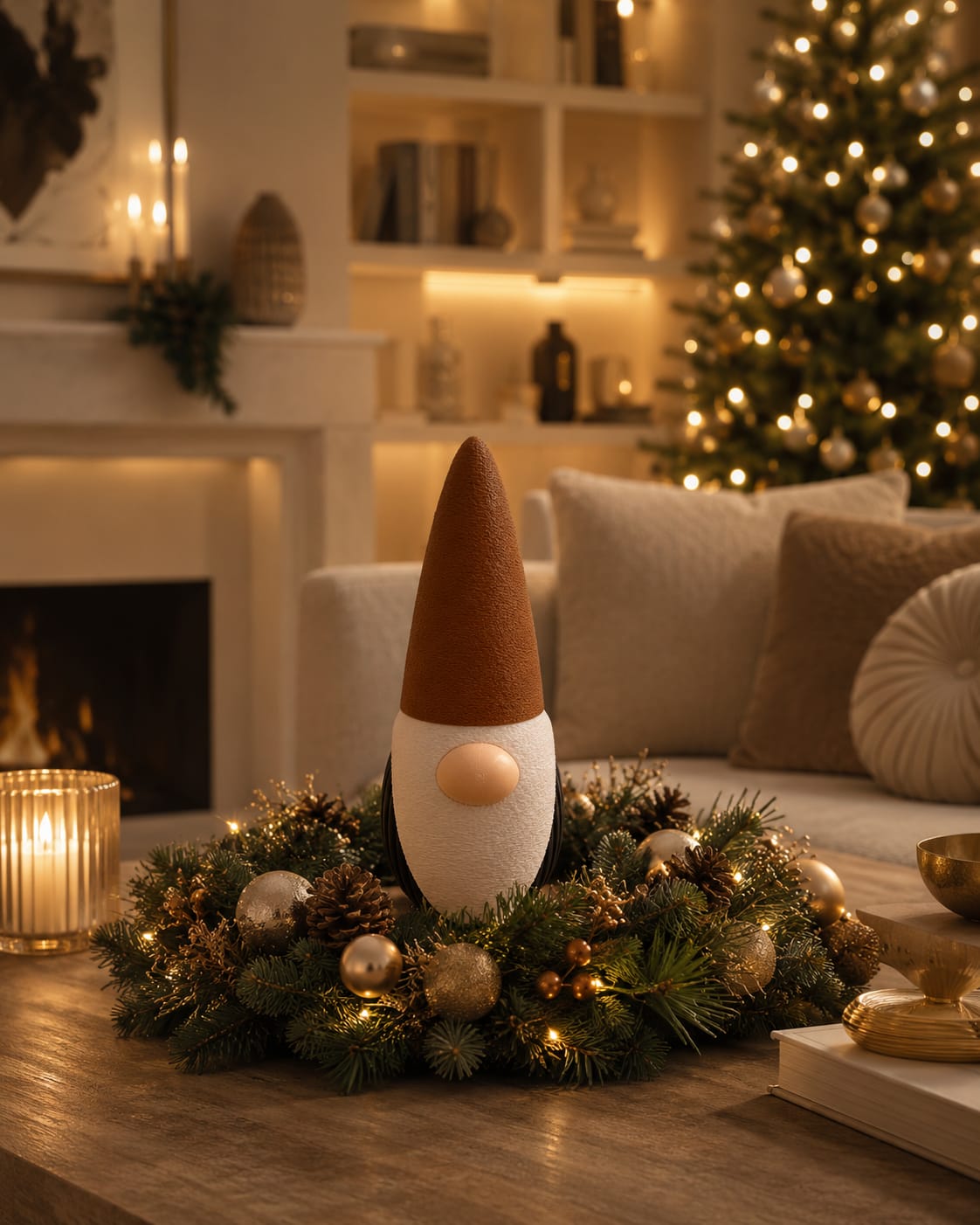 Weihnachtswichtel mit Geheimfach | Wichtel Deko 3D-Druck | abschraubbarer Hut | Geschenkidee Weihnachten | verschiedene Größen und Farben