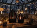Lichthaus mit LED-Teelicht | Dekohäuschen 3D-Druck | Weihnachtsdeko | Winterdeko | Leuchthaus in verschiedenen Farben | Weihnachtsdorf
