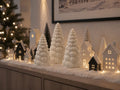 Leuchtender Bubble-Fuzzy-Skin Weihnachtsbaum mit LED-Licht | Weihnachtsdeko in 6 Größen | Weiß