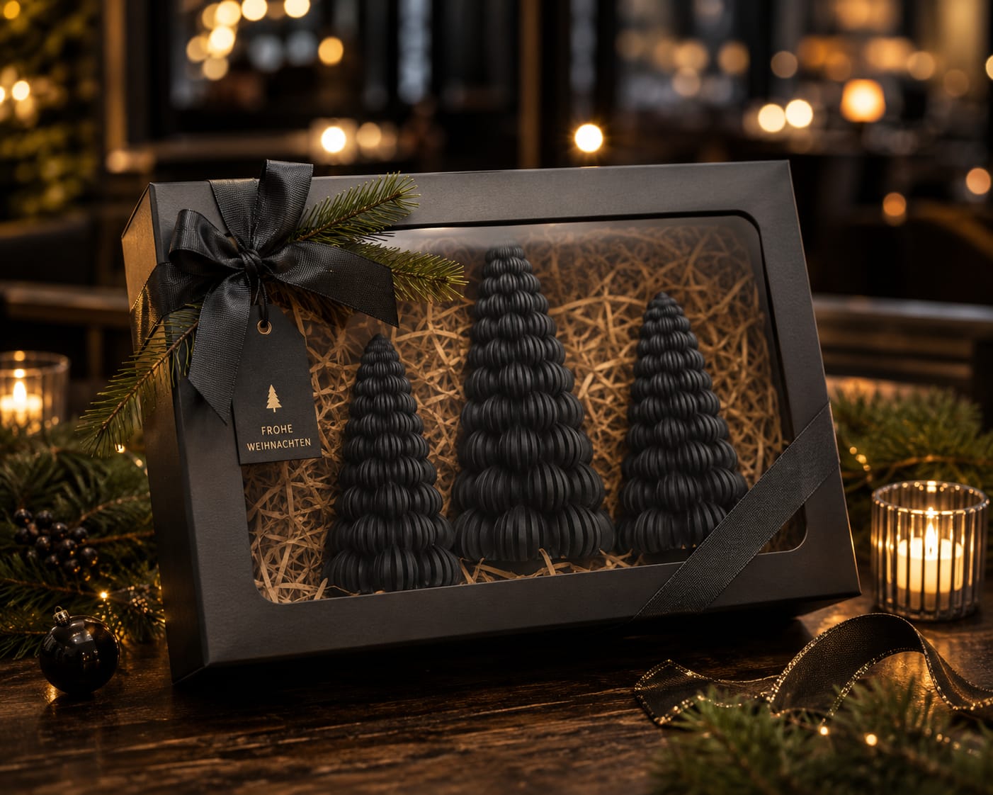 Weihnachtsbaum Bubbles gerippt | Moderne Weihnachtsdeko | verschiedene Farben und Größen | einzeln oder 3er-Set | Geschenkidee