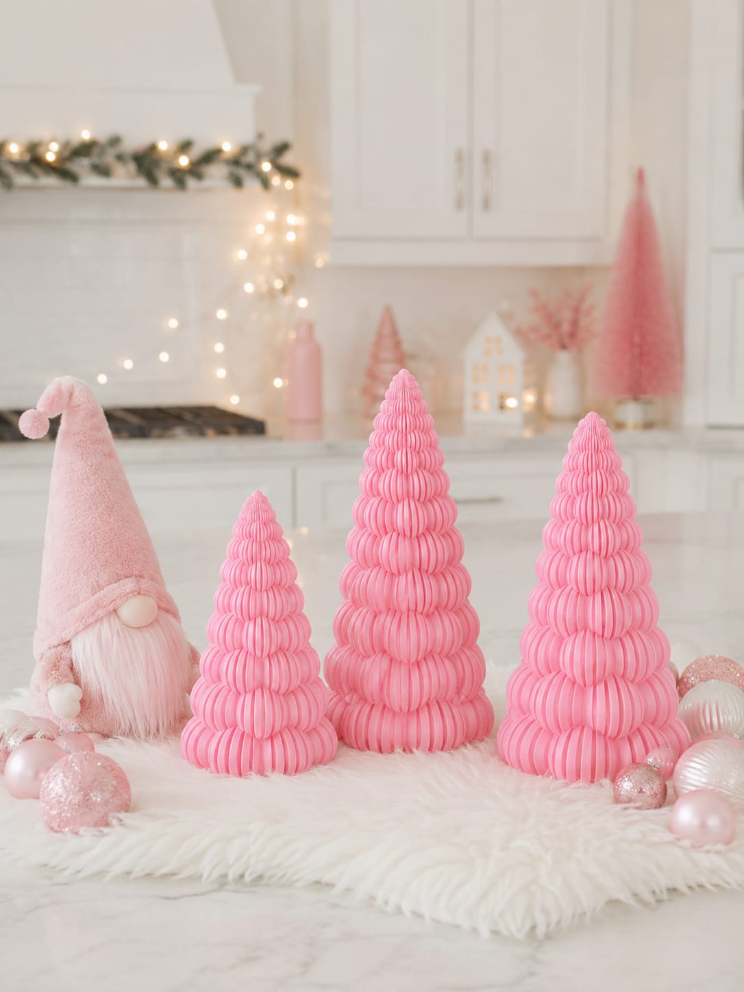 Weihnachtsbaum Bubbles gerippt | Moderne Weihnachtsdeko | verschiedene Farben und Größen | einzeln oder 3er-Set | Geschenkidee