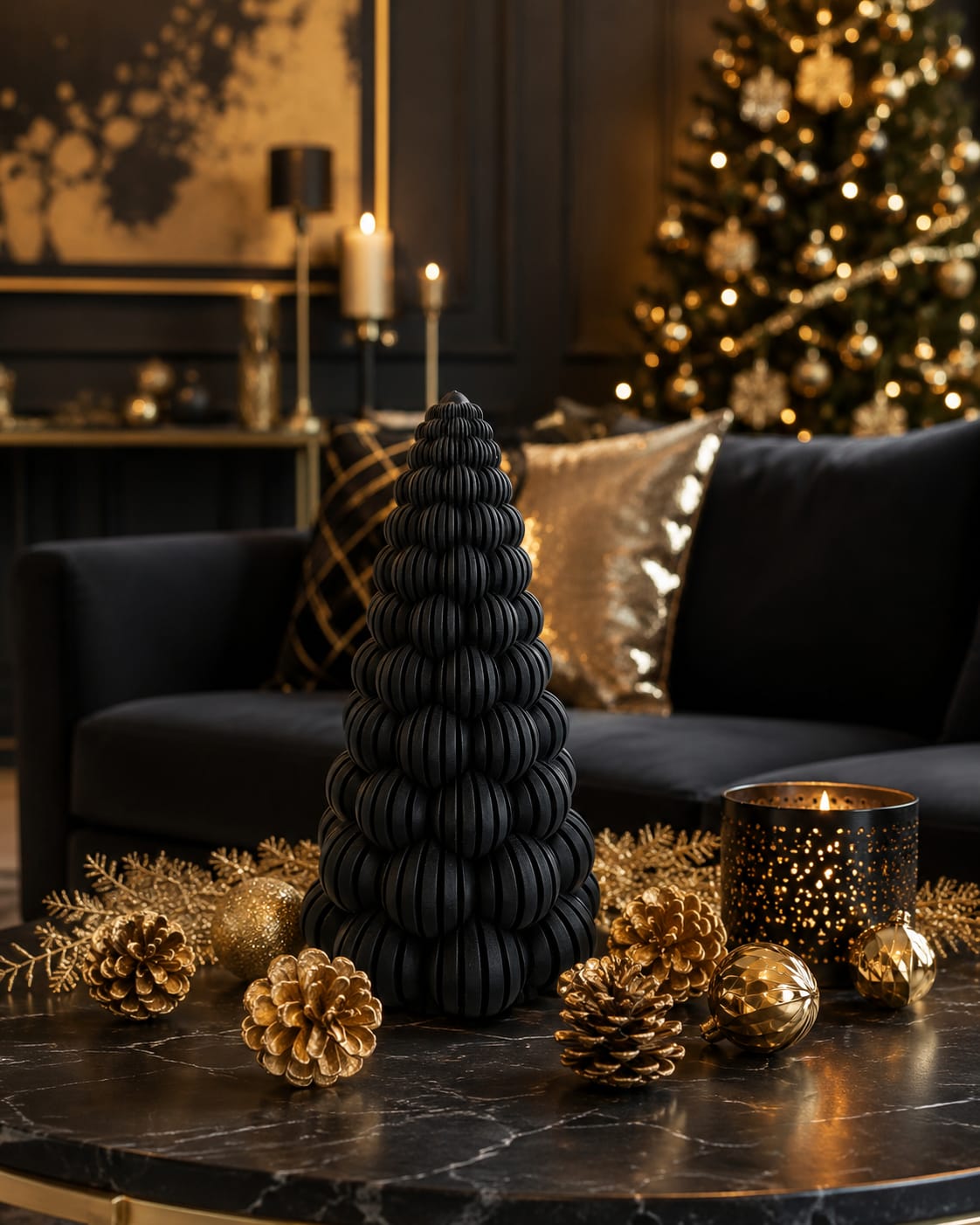Weihnachtsbaum Bubbles gerippt | Moderne Weihnachtsdeko | verschiedene Farben und Größen | einzeln oder 3er-Set | Geschenkidee