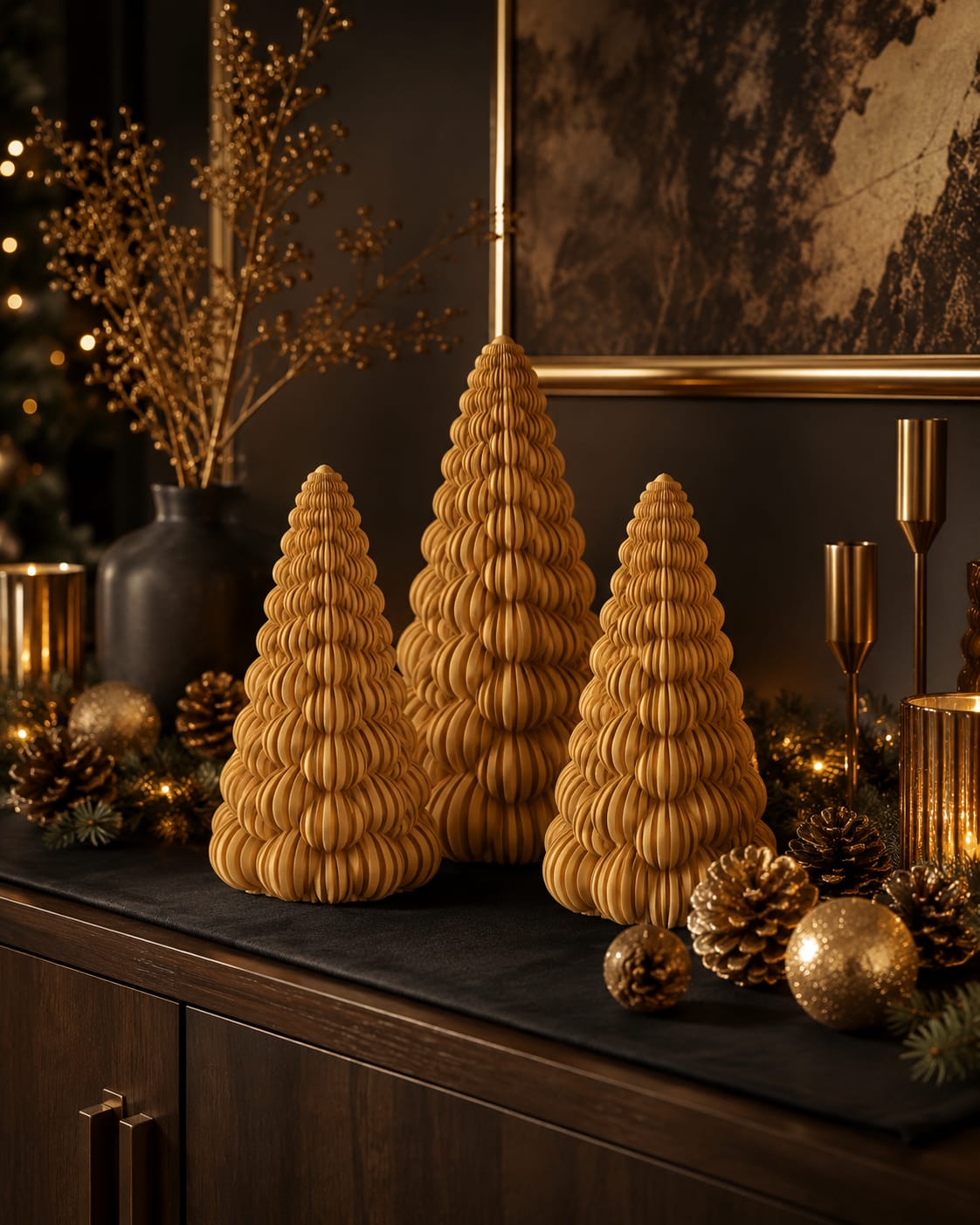 Weihnachtsbaum Bubbles gerippt | Moderne Weihnachtsdeko | verschiedene Farben und Größen | einzeln oder 3er-Set | Geschenkidee