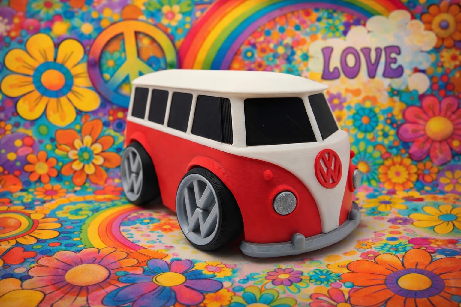 Spardose Bulli Sparschwein Geschenk für Männer Auto Liebhaber Bus Deko Vintage Geldgeschenk Urlaubskasse - VW T1 Stil