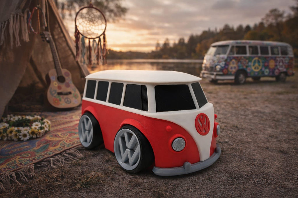 Spardose Bulli Sparschwein Geschenk für Männer Auto Liebhaber Bus Deko Vintage Geldgeschenk Urlaubskasse - VW T1 Stil