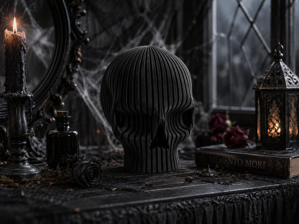 💀 3D-Totenkopf – Halloween & Gothic Deko