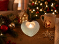 Herz Teelichthalter mit LED | Romantische Deko | Geschenk für Pärchen | Valentinstag | Weihnachten | Herzdeko
