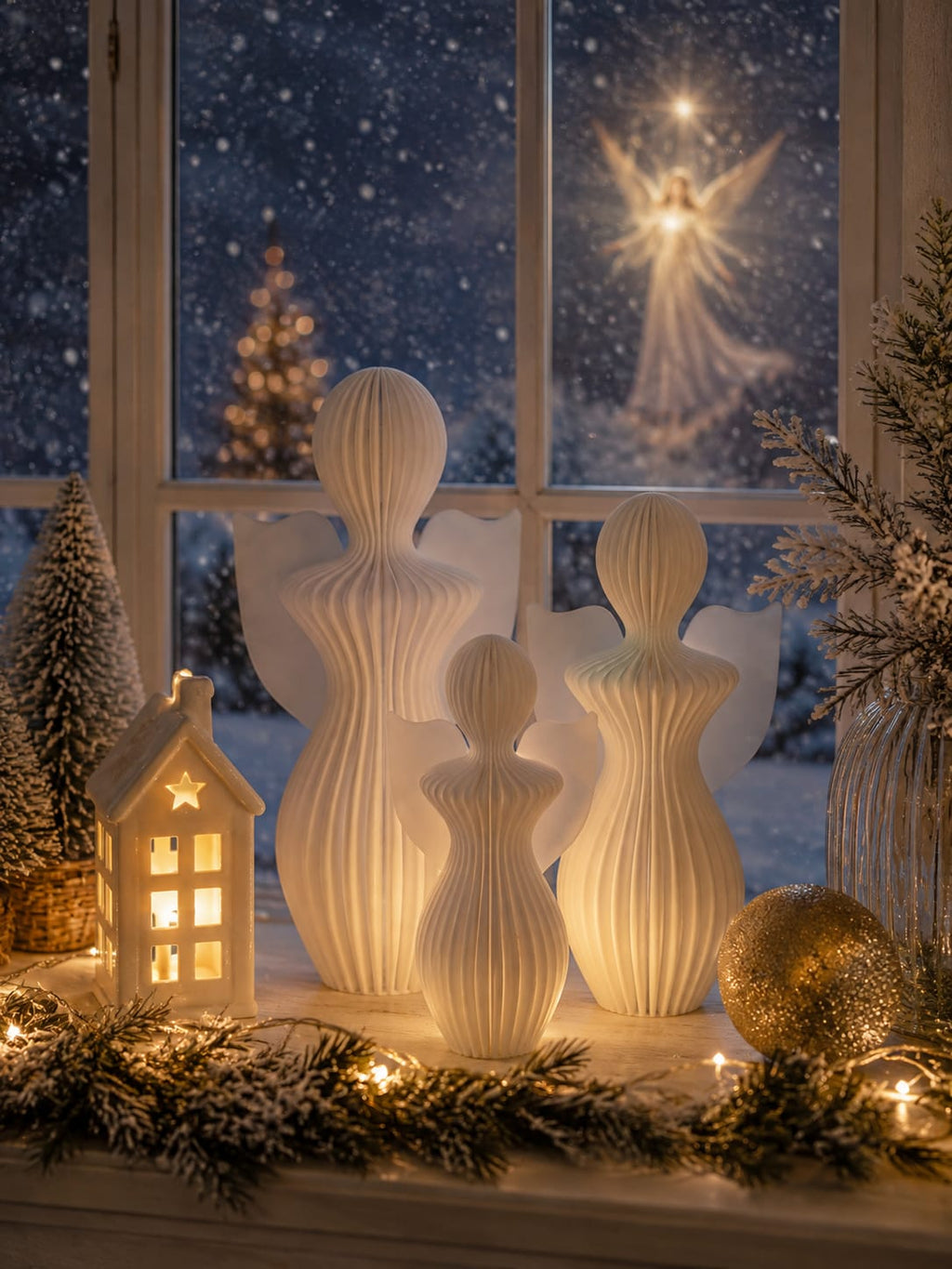 Dekorativer Engel aus 3D-Druck | Weihnachtsdeko | Schutzengel | Geschenkidee | verschiedene Größen & Farben