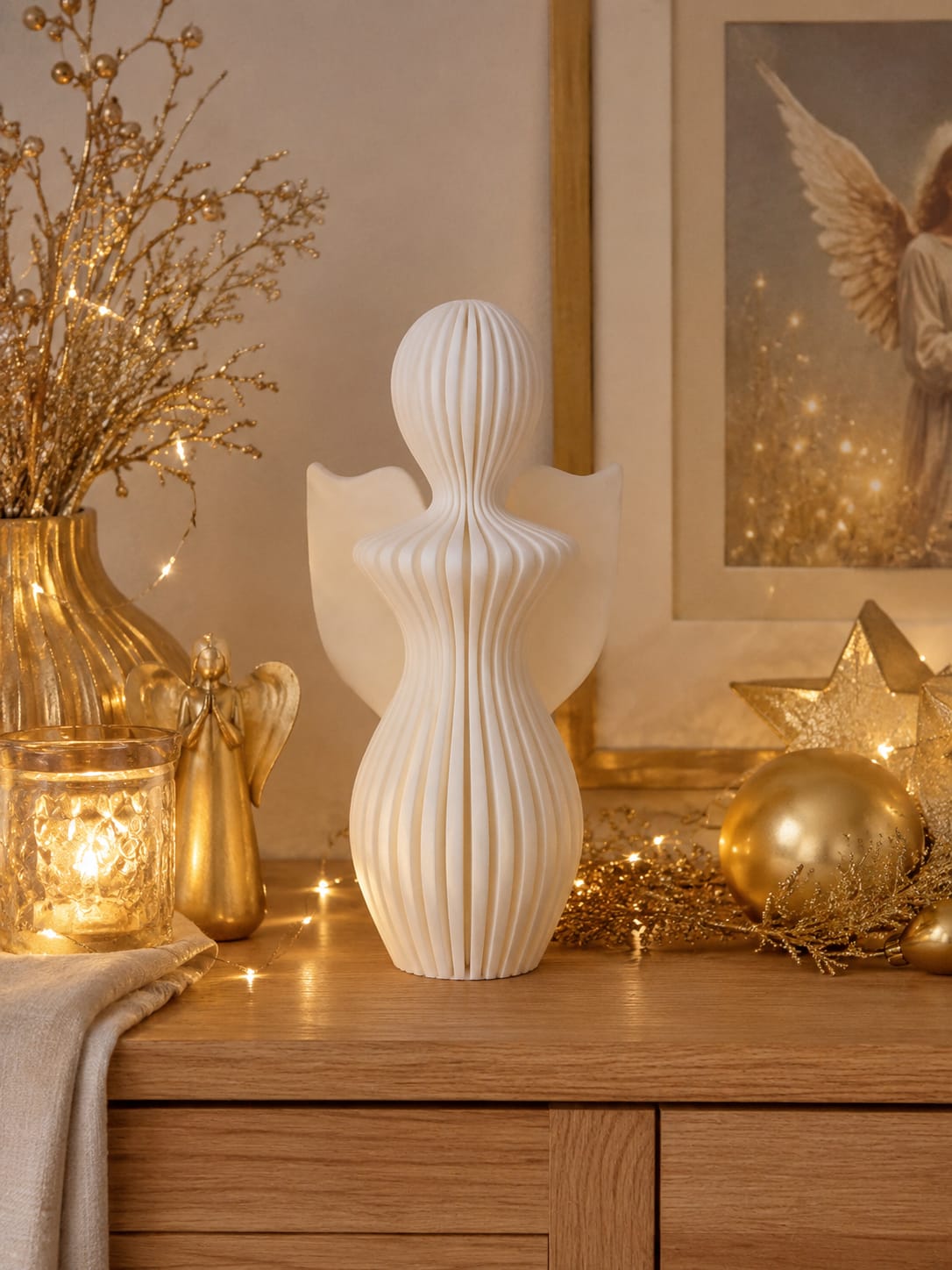 Dekorativer Engel aus 3D-Druck | Weihnachtsdeko | Schutzengel | Geschenkidee | verschiedene Größen & Farben