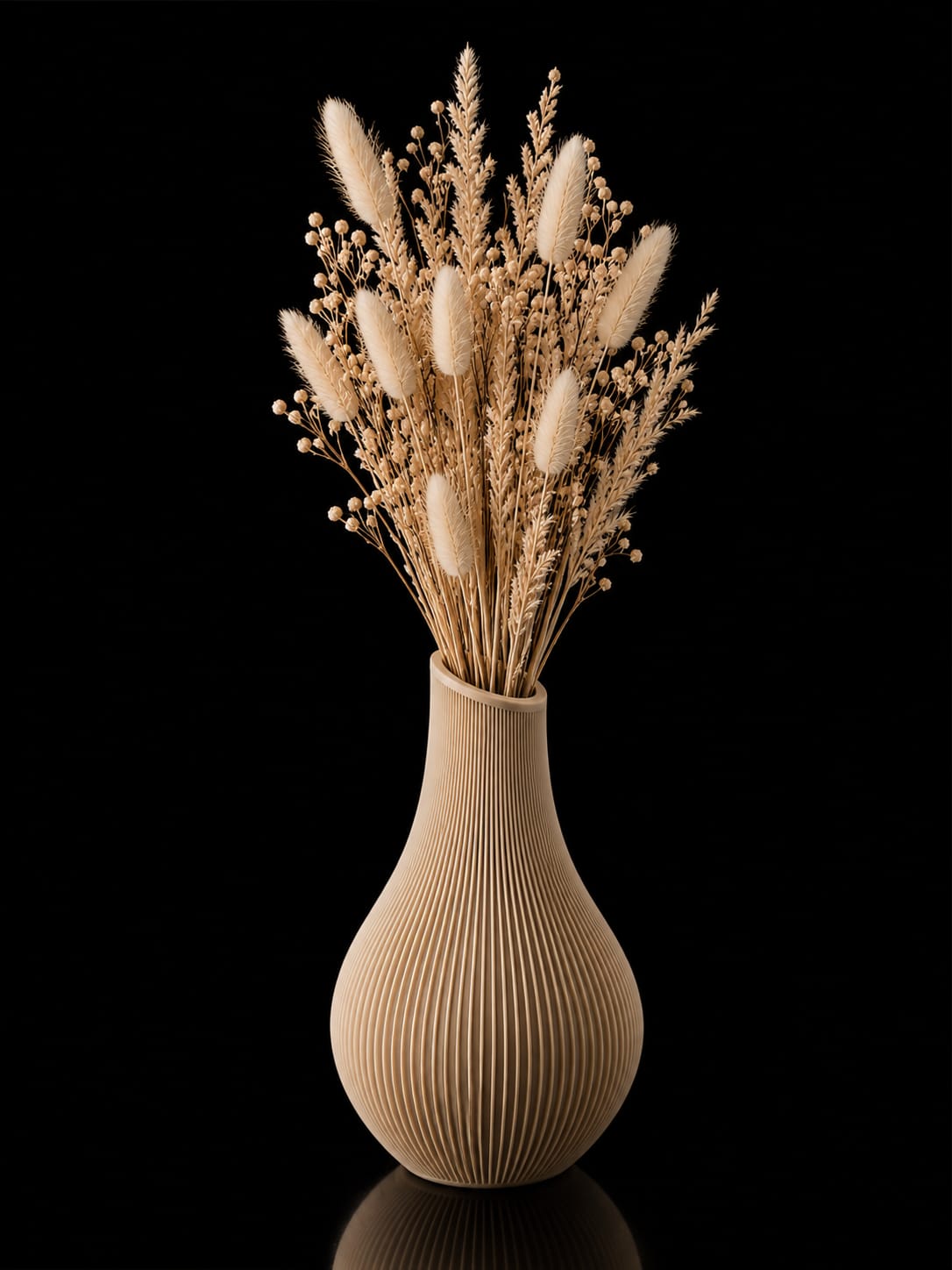 Gerippte Vase – modern